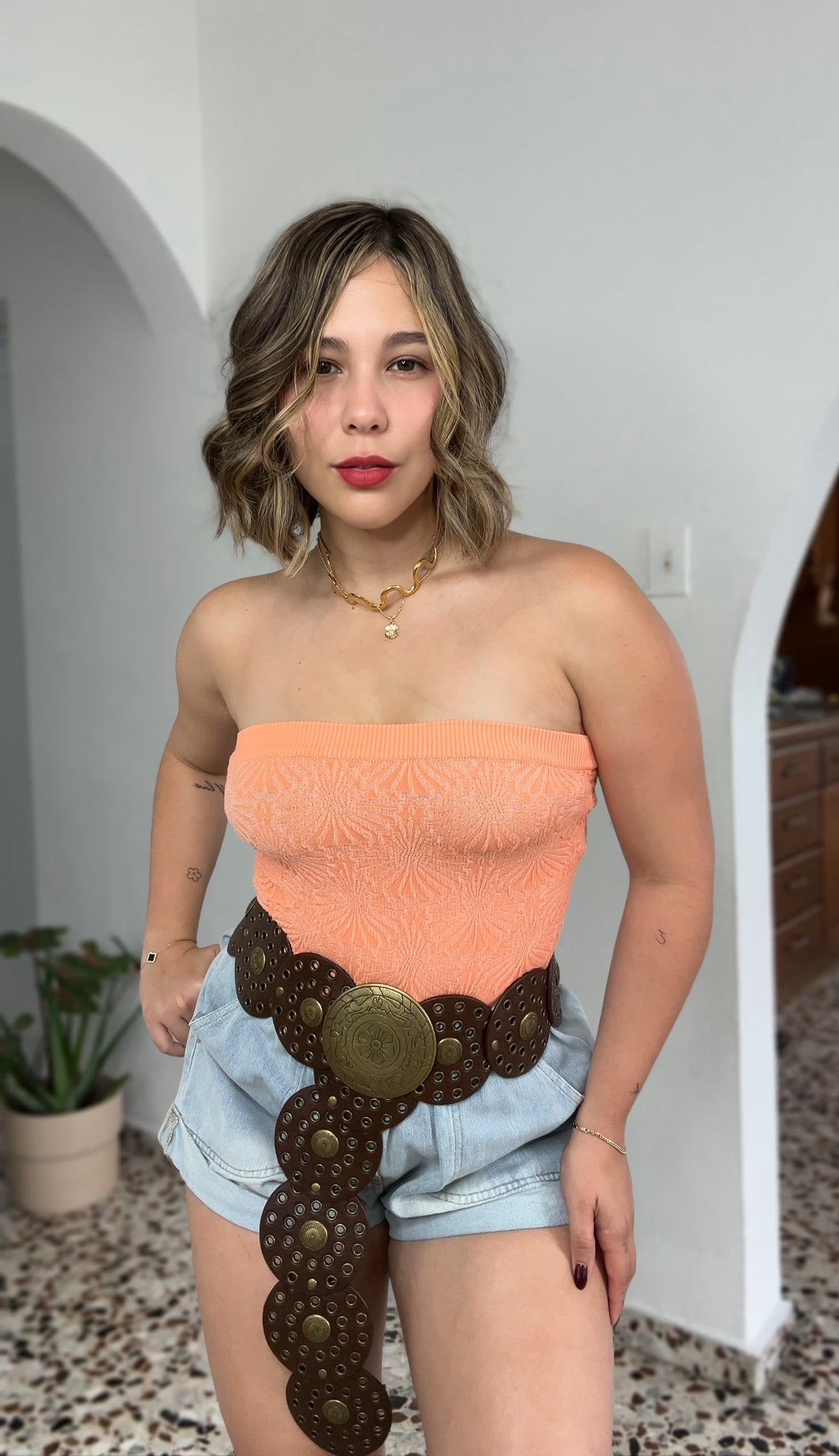 Orange top