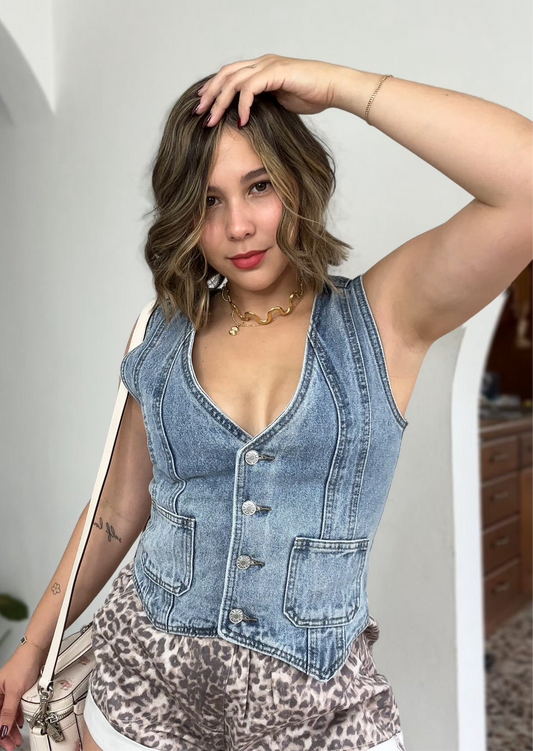 Denim vest