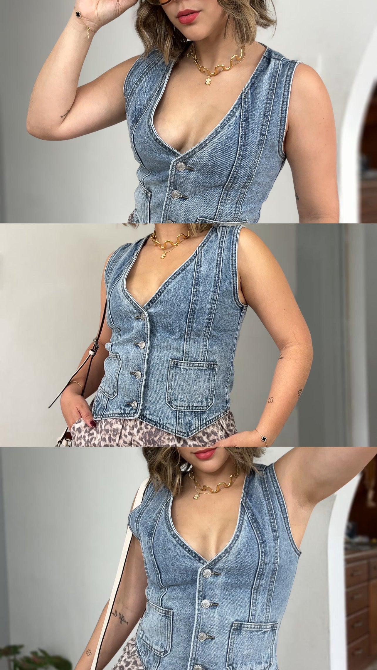 Denim vest
