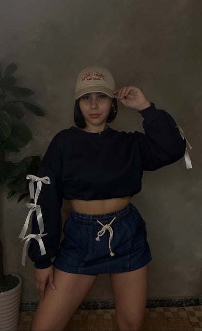 Bow tie sweatshirt