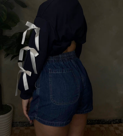 Denim skort