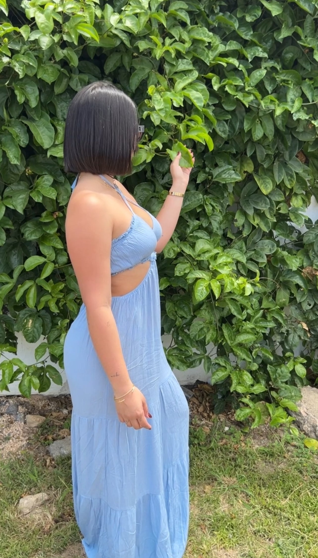 Boho blue jumper