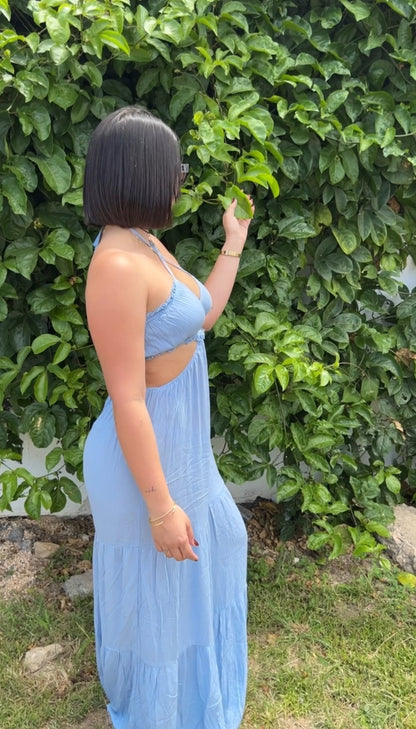 Boho blue jumper