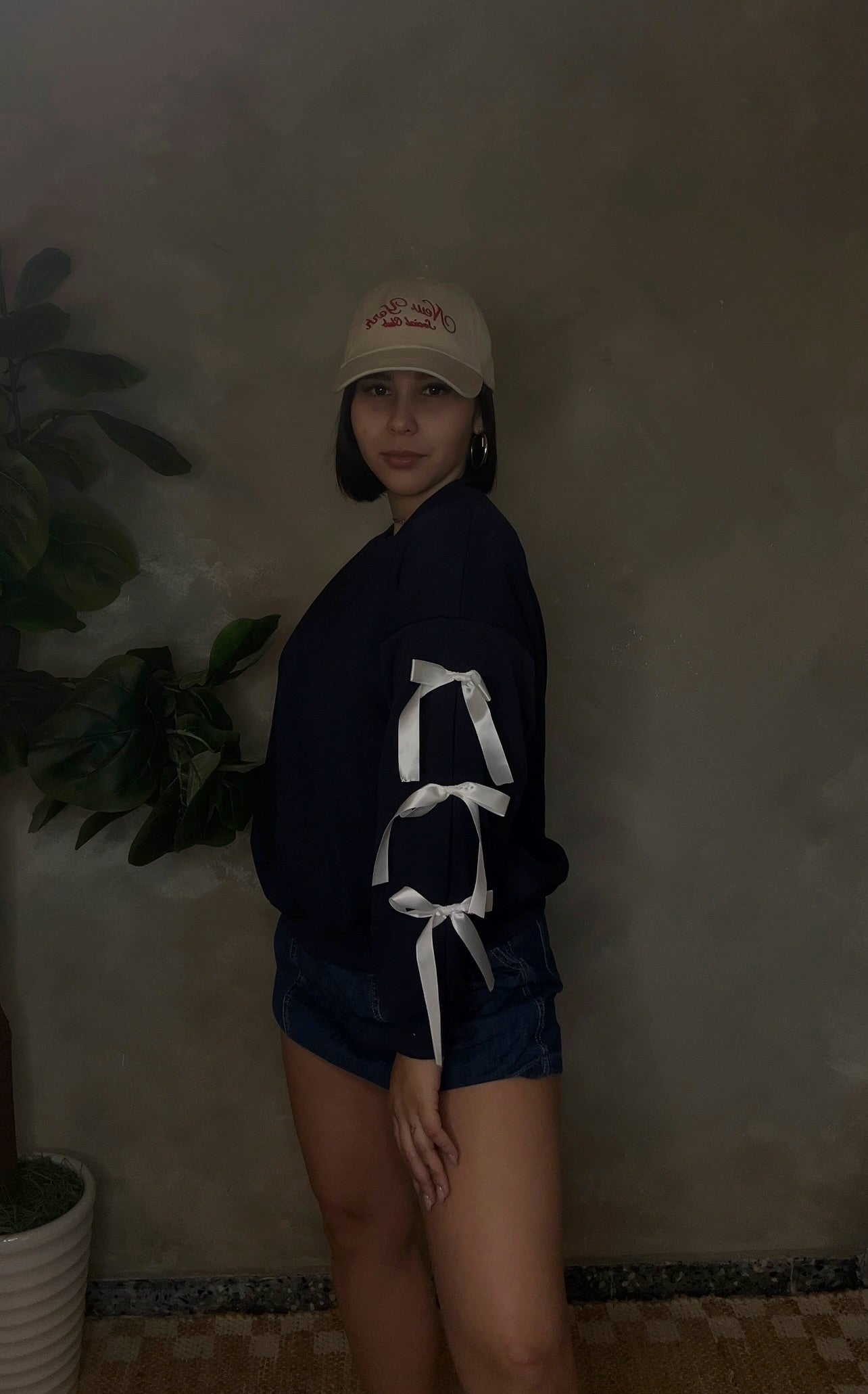 Bow tie sweatshirt