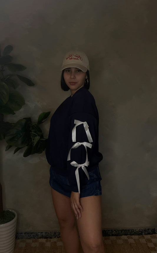 Bow tie sweatshirt