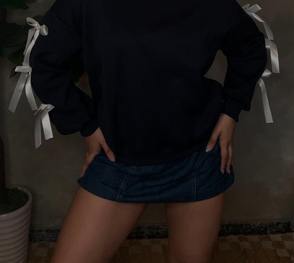Denim skort