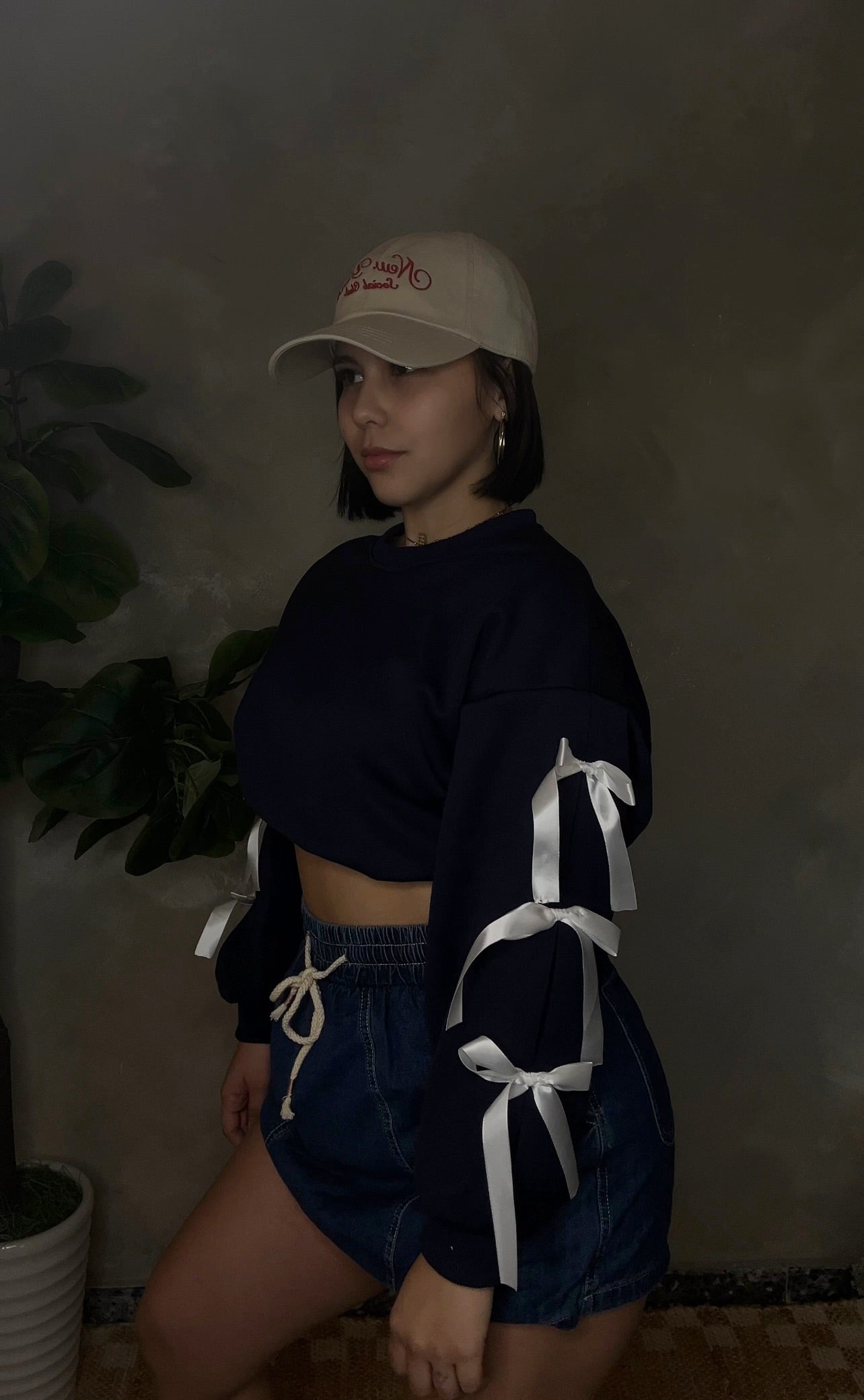 Bow tie sweatshirt